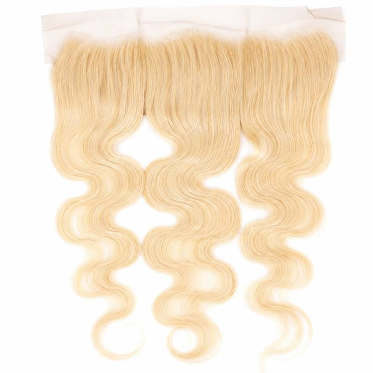 Blonde Body Wave 13x4 Transparent Lace Frontal