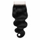 Jet Black Body Wave 4x4 HD Lace Closure