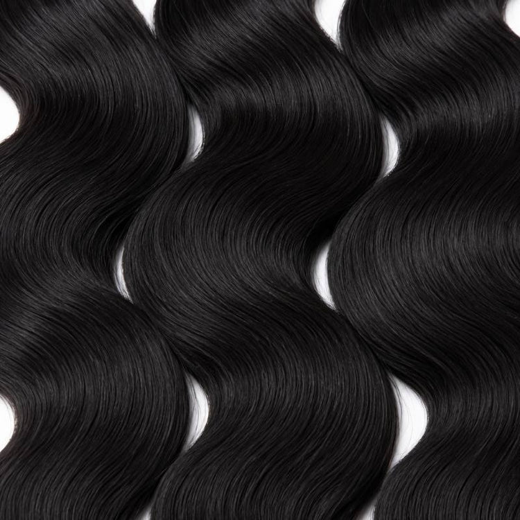 Jet Black Body Wave Human Hair Bundle Deal