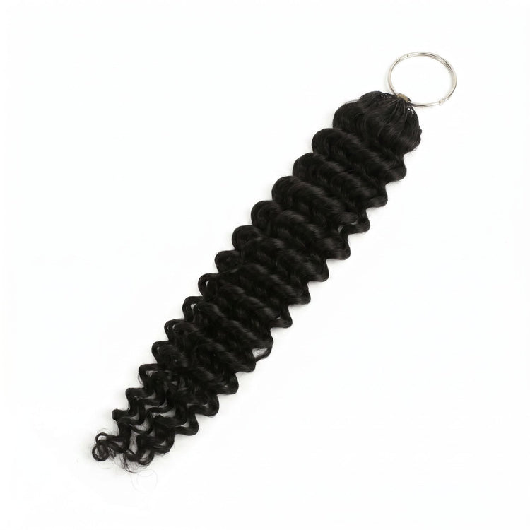 20" Deep Wave Feather Crochet