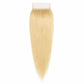 Blonde Straight 4x4 Transparent Lace Closure