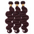 Burgundy Body Wave Human Hair Bundle Deal