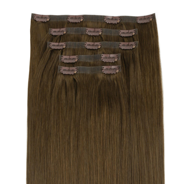 Chocolate Brown Invisible Clip-ins