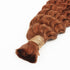 Copper Deep Wave Bulk Human Braiding Hair