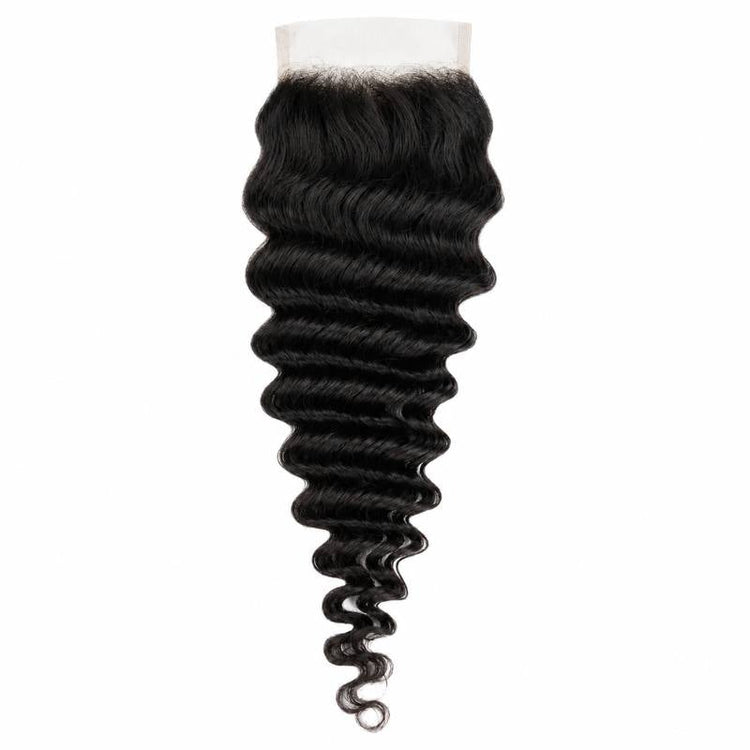 Deep Wave 4x4 Transparent Lace Closure