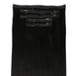 Jet Black Invisible Clip-ins
