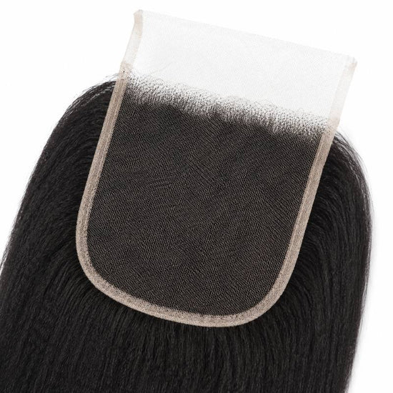 Yaki Straight 4x4 Transparent Lace Closure