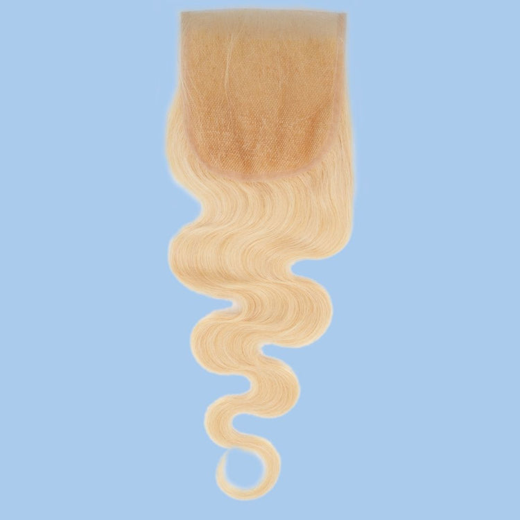 Blonde Body Wave 4x4 Transparent Lace Closure