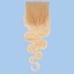 Blonde Body Wave 4x4 Transparent Lace Closure