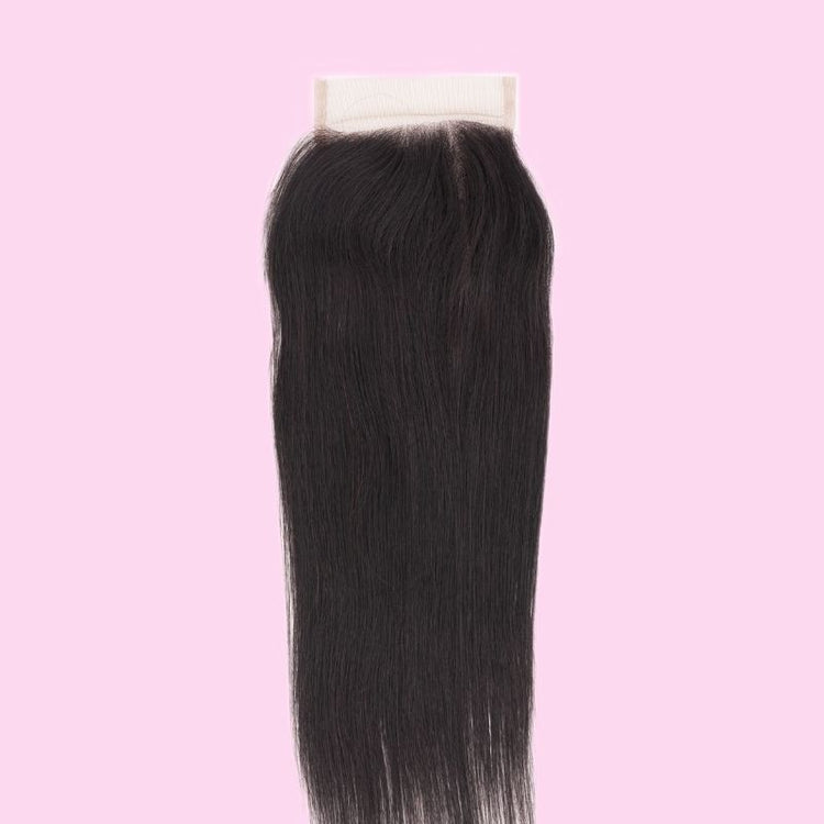 Straight 4x4 Transparent Lace Closure