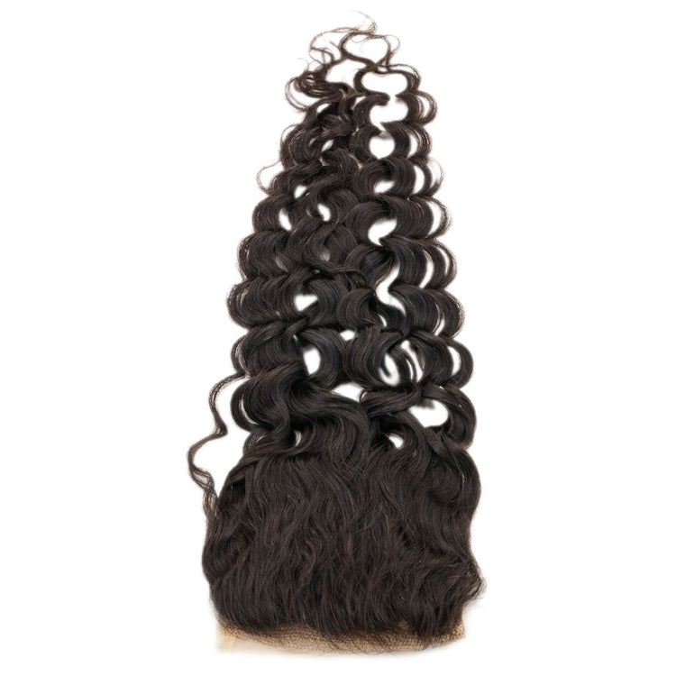 Spanish Wave 4x4 Transparent Lace Closure
