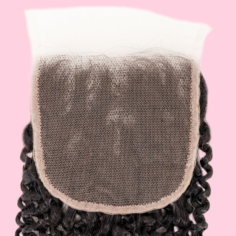 Kinky Curly 4x4 Transparent Lace Closure