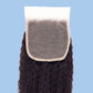 Kinky Straight 4x4 Transparent Lace Closure