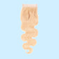 Blonde Body Wave 4x4 Transparent Lace Closure