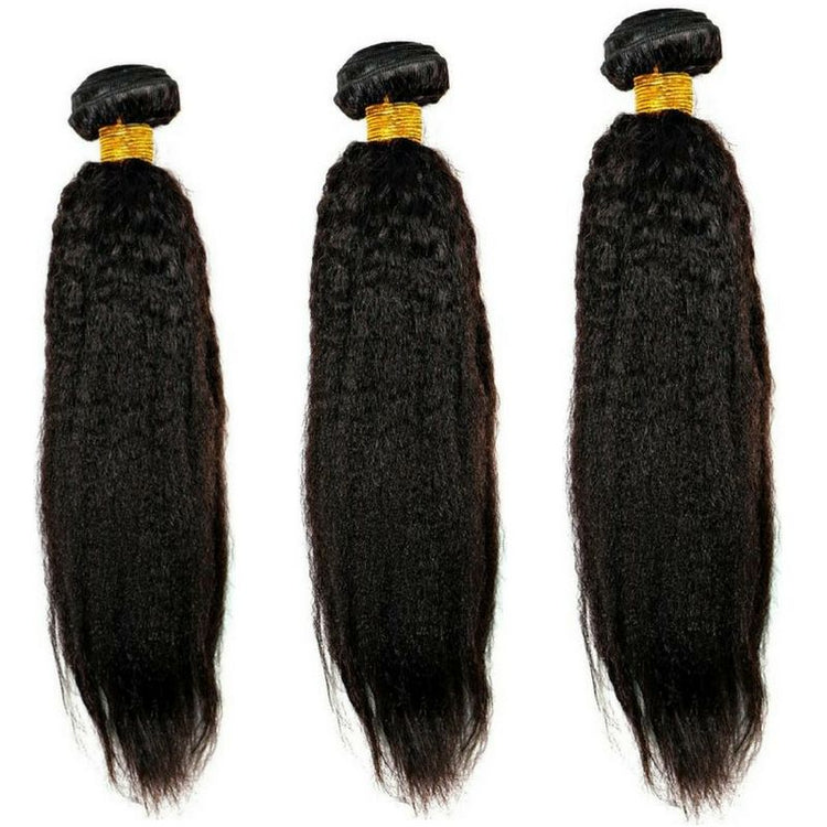 Kinky Straight Human Hair Bundle Deal