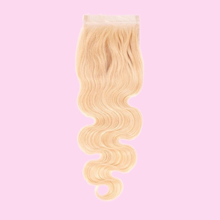 Blonde Body Wave 4x4 Transparent Lace Closure