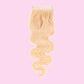 Blonde Body Wave 4x4 Transparent Lace Closure