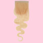 Blonde Body Wave 4x4 Transparent Lace Closure